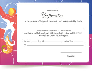 Confirmation Certificate 01