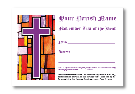 STAINED GLASS November C6 Envelope