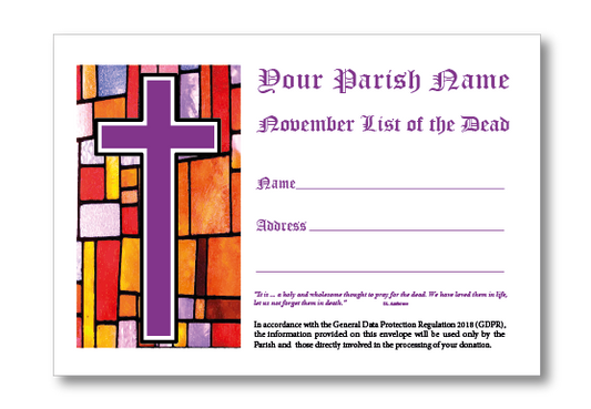 STAINED GLASS November C6 Envelope