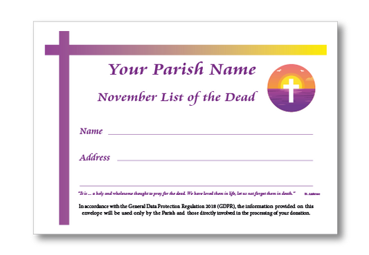 SUNRISE November C6 Envelope