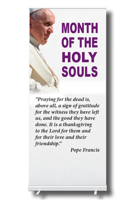 POPE HOLY SOULS November Banner