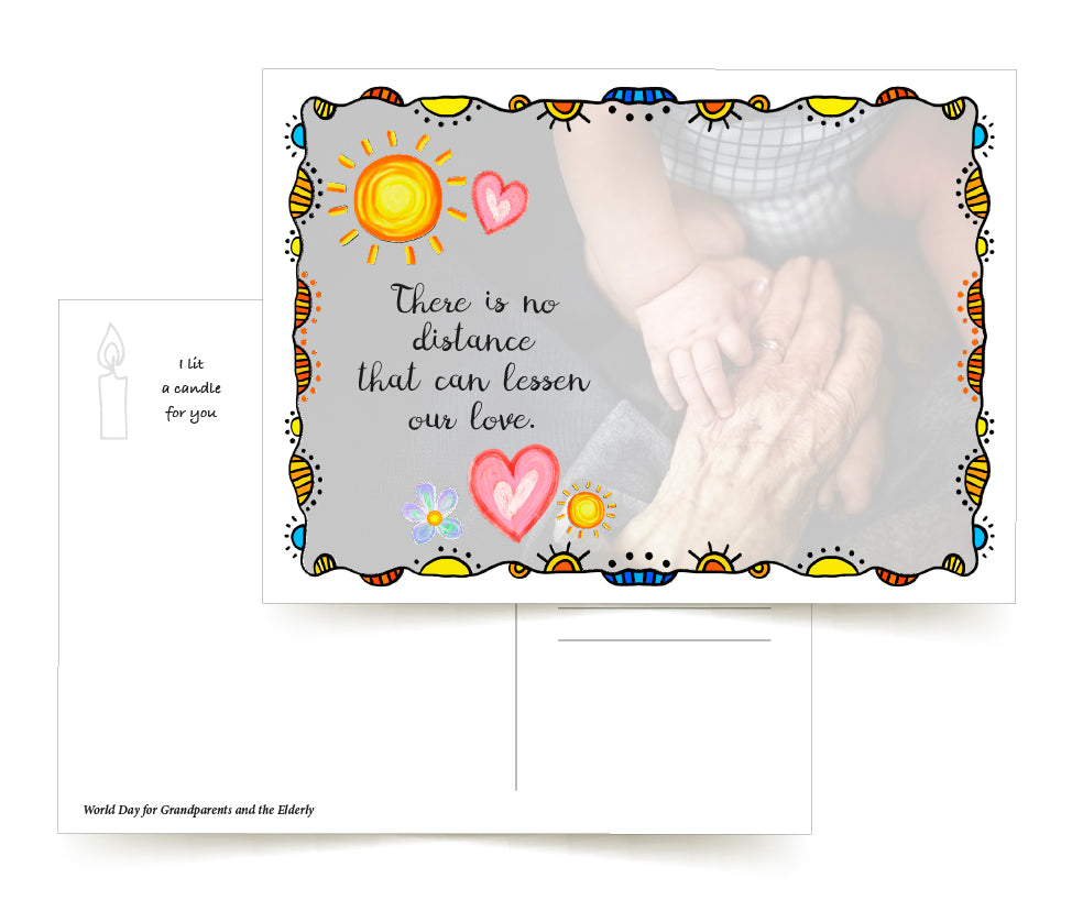 HANDS POSTCARD World Day for Grandparents & Elderly