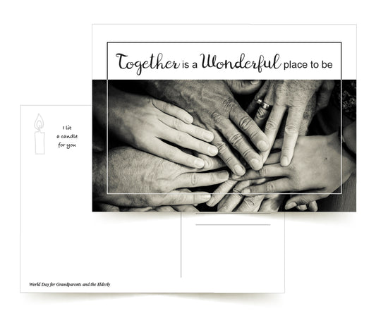 GENERATION HANDS POSTCARD World Day for Grandparents & Elderly