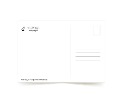 TREE POSTCARD World Day for Grandparents & Elderly