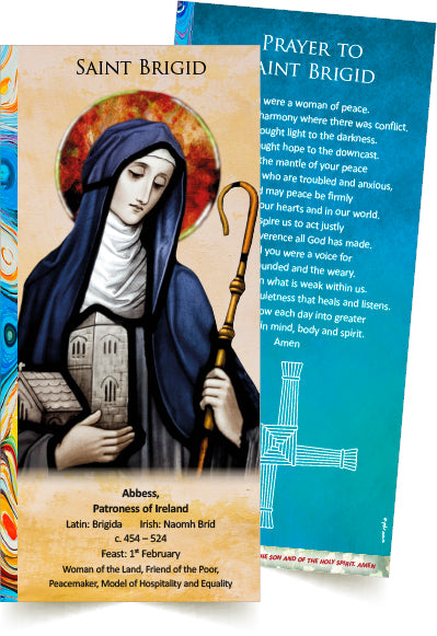 ST. BRIGID'S DL Prayer Card