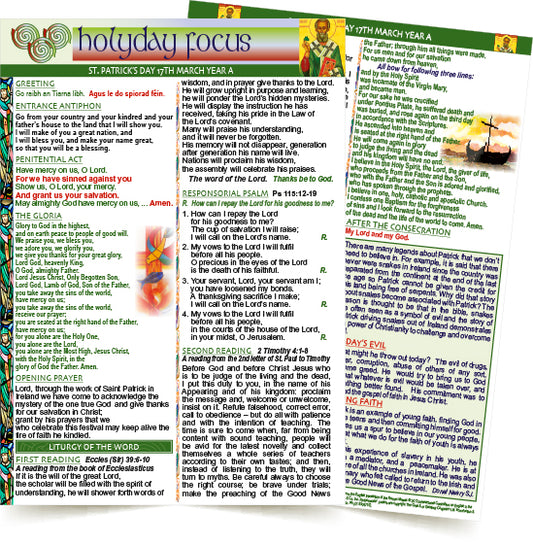 St. Patrick's MISSALETTE YEAR A